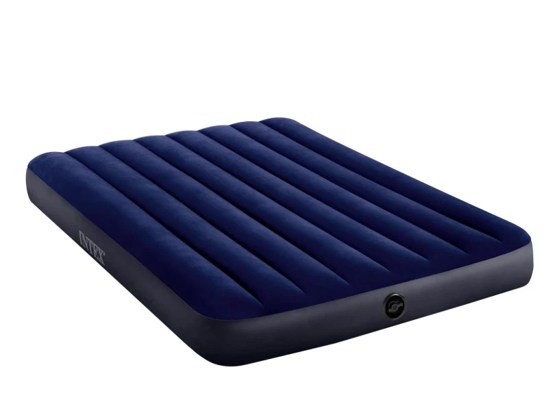 Intex 64758 Dura-Beam Classic Luftbett Airbed Blau Schwarz 191 x 137 x 25 cm