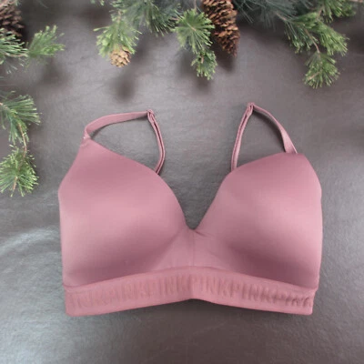 Бюстгальтер Victoria's Secret размер 32DD фиолетовый с легкой подкладкой с подкладкой беспроводная застежка сзади - Изображение 1 из 4