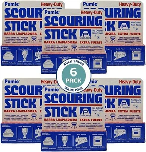 U.S. Pumice Scouring Stick, Heavy Duty Extra Strong Pumice Cleaning Bar (6 Pack) - Picture 1 of 6