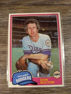 1981 Topps Baseball Don Sutton #605 HOF Set Break NM - Image 1 of 2