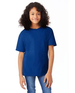 Hanes Youth Short Sleeve Perfect-T Pre-Shrunk 100% Ringspun Cotton T-Shirt 498Y - Picture 1 of 60