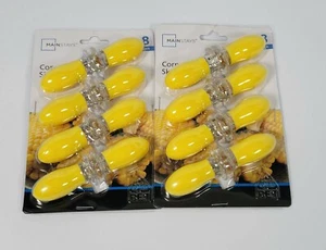 Soft-Grip Corn On The Cob Holders 2 packs corn skewers B3 mainstays - Picture 1 of 3
