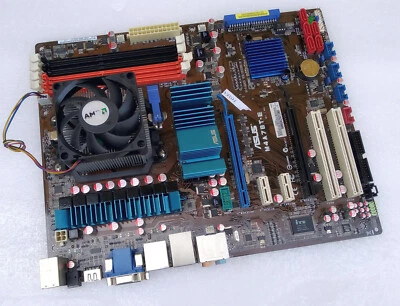 ASUS M4A78T-E REV. 1.02G Socket AM3 Motherboard +CPU + Cooler - Bild 1 von 4