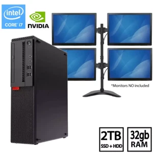 PC TRADING COMPUTER I7 NVIDIA 4k 4M 32GB RAM 2TB SSD+HDD WIN 11 CLEARANCE - Bild 1 von 3
