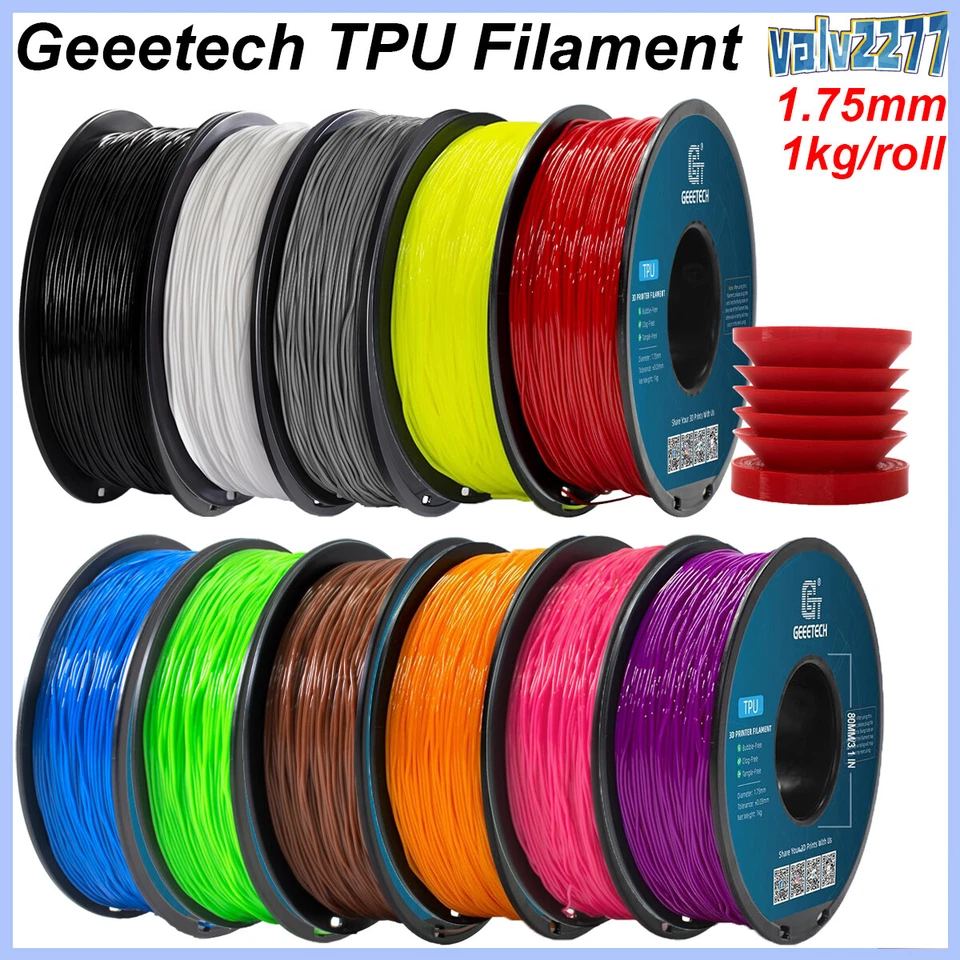 Geeetech TPU filamento stampante 3D 0,5/1 kg 1,75 mm filamento TPU morbido e flessibile