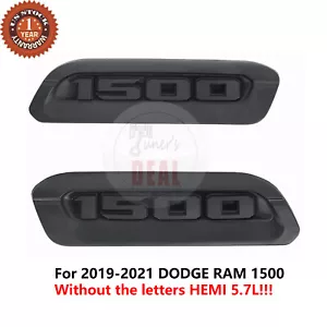 2Pcs Emblem Hood Badge Nameplate Right & Left Hood Bezel For 2019-2023 Ram 1500 - Picture 1 of 3