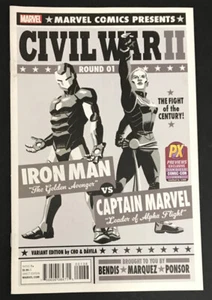 EDICIÓN VARIANTE DIRECTA Civil War II No 1 por David Márquez Cubierta Marko Djurdjevic - Imagen 1 de 2