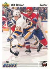 1991-92 Upper Deck Hockey Bob Bassen St. Louis Blues #319