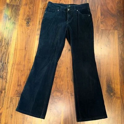 A.N.A. Women's Curvy Fit Black Corduroy Mid-Rise Boot Cut Pants Size 8 - Изображение 1 из 4