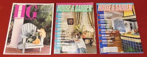 House & Garden Magazine Lot - 1982 Sept & Aug  & 1989 Aug - 3x Issues - Vintage - Picture 1 of 4