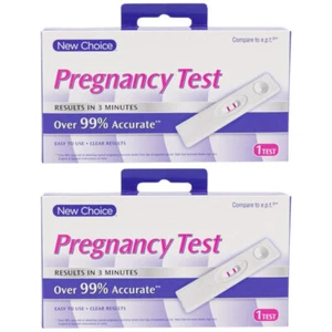 New Choice Pregnancy Test - Results 3 Minutes, 99% Accurate ( 10 Tests) - Picture 1 of 2