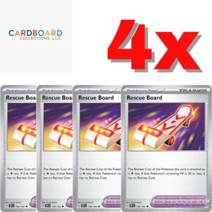 4 x Rescue Board 159/162- SV05: Temporal Forces (TEF)- Playset - Pokemon TCG - Picture 1 of 1