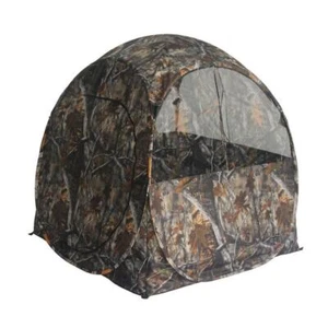 Pop-up Ground Portable Camouflage Hunting Blind 60"x60"x67" Backpack 1-2 Person - Picture 1 of 2