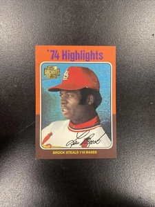 2002 Topps Archives #200 Lou Brock HL St. Louis Cardinals 1975 - Picture 1 of 2