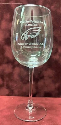 PHILADELPHIA EAGLES SUPER BOWL LII CHAMPIONS COPA DE VINO/COPA DE AGUA 19 OZ Foto 1 de 2