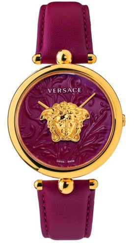 Orologio da polso donna VERSACE modello VECO015 20 Palazzo Empire oro pelle rossa