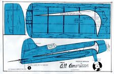 All American .049 Profile PLAN. 21" wing with a symmetrical  airfoil