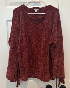 Suéter Pullover Sundance Samantha Chenille Mujer Rosa Oscuro-Rojo Talla XL - Imagen 1 de 12