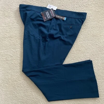 Briggs New York Womens Elastic Waist Wide-leg Pants Size 20W Teal NWT - Image 1 of 4