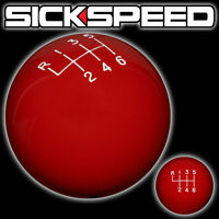 RED/BLACK FING FAST SHIFT KNOB FOR 6 RUL SPEED SHORT THROW SHIFTER 12X1.25 K16