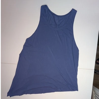 Camiseta sin mangas grande para mujer Lululemon atlética sin mangas entrenamiento yoga azul 1 división Foto 1 de 4