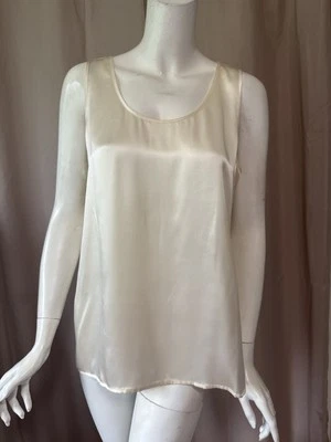 New J.Jill Silk Ivory Tank Top size  L - Image 1 of 4