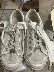 Coach Francesca Monogram braune Sneaker Größe 11B selten wie besehen - Bild 1 von 8