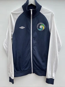 New York Cosmos Football Track Jacket Umbro Retro Blue Full Zip Top Mens Medium - Picture 1 of 10