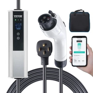 VEVOR Level 2 Portable EV Charger, 40A 240V, Electric Vehicle Charger with 25 ft - Picture 1 of 1