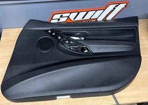 12-18 BMW F30 3 SERIES 320i FRONT RIGHT PASSENGER DOOR PANEL BLACK LEATHER OEM - Picture 1 of 24