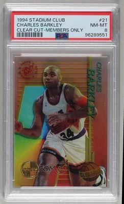 1994-95 Topps Stadium Club Clearcut Members Only Charles Barkley #21 PSA 8 HOF - Image 1 of 2