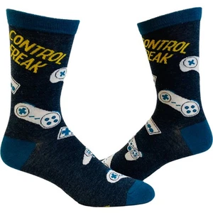 Hombres Control Freak Calcetines Divertidos Retro Gamer Videojuego Controlador Joystick - Imagen 1 de 9