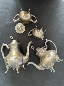 Oneida versilbert USA 4-teiliges SET  viktorianisches Design Kaffekanne Teekanne - Bild 1 von 7