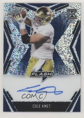 2020 Leaf Flash Blue /35 Cole Kmet #BA-CK1 Rookie Auto RC - Image 1 of 2