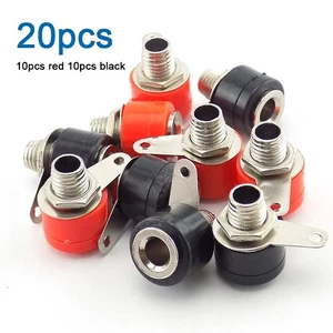 20x Banana Socket 4MM Terminal Banana Seat Banana Socket Plug Nickel Plated - Picture 1 of 6