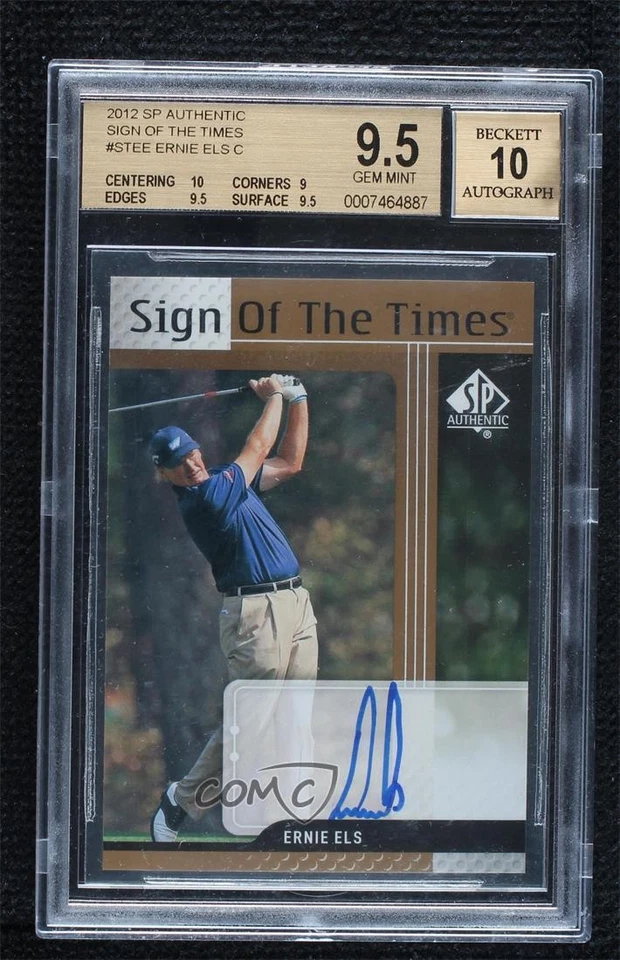 2012 SP Authentic Sign of the Times Ernie Els BGS 9.5 GEM MINT Rookie Auto RC - Image 1 of 2