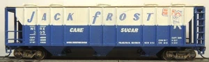 UPGRADED AHM JACK FROST CANE SUGAR PS-2 COVERED HOPPER CAR RTR KD's CAR # 305 - Picture 1 of 2