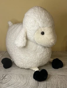2018 Animal Adventure Soft Sherpa Sheep Plush White Cream Knotted Legs Lamb - Picture 1 of 10