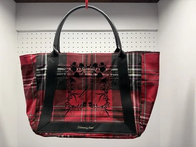 Victoria Secret Holiday Red Black Plaid Weekender Tote Bag Style 11185110 - Image 1 of 4