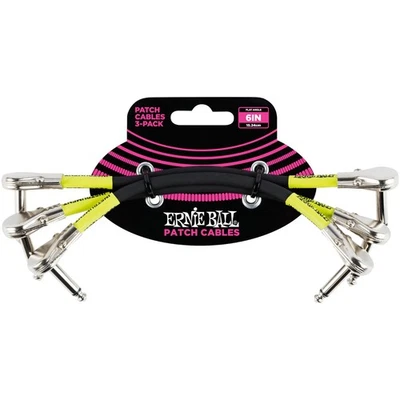 ERNIE BALL EB6059 Patchkabel, Klinke 6,3mm flach gewinkelt/ Klinke 6,3mm flach g