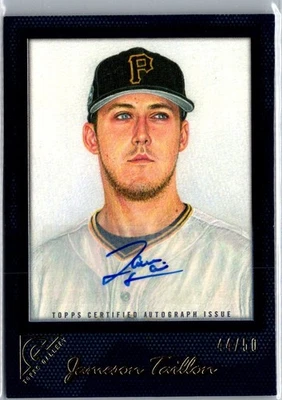 JAMESON TAILLON 2017 Topps Gallery 57 Blue Auto /50 - Image 1 of 2