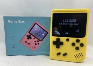 Game Box 400 in 1 Handheld Retro Spielekonsole in Gelb - USB Wiederaufladbar NEU - Bild 1 von 1