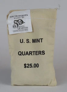 100 x 2006-D South Dakota State Quarters in Unopened $25 U.S. Mint Bag - Picture 1 of 1
