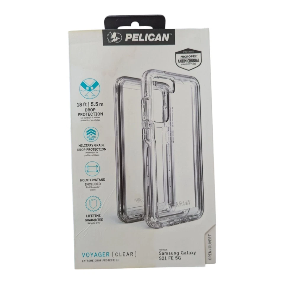 E1. Pelican Voyager Case for Samsung Galaxy S21 FE 5G - Clear - Image 1 of 1
