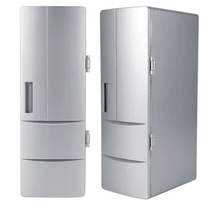 Compact Mini USB Fridge Freezer Cans Drink Beer Cooler Warmer Travel Car Office - Picture 1 of 8