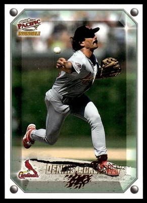 1998 Pacific Invincible Gems of the Diamond Dennis Eckersley St. Louis Cardinals - Image 1 of 2