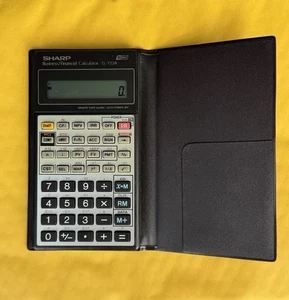 Sharp EL-733A Business Financial Calculator Vintage 10-Digit 5.5"L x 3"W - Picture 1 of 4