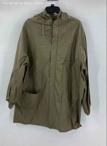 Weather Rite Womens Green Hooded Pockets Long Sleeve Waterproof Raincoat 2XL - Picture 1 of 6