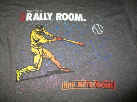 NWT Gray MINNESOTA TWINS Meet Me In The RALLY ROOM At HHH METRODOME T Shirt XL Cover