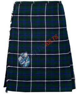 Traditioneller schottischer handgefertigter blauer Douglasie Tartan Kilt 8 Yard Kilt für Männer Kilts - Bild 1 von 7